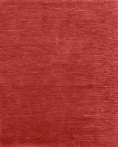 Solid Deep Coral Shore Wool Rug Product Image