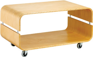 Name:Contour Rolling Coffee Table, Item id:1010_WK2006-12 (Medium Image)