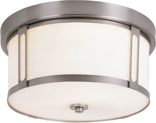 Name:Flushmount In Brushed Nickel Finish, Item id:1310_10012 BN (Medium Image)