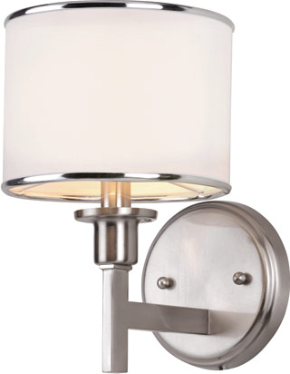 Name:Sconce In Brushed Nickel Finish, Item id:1310_1051 BN (Medium Image)