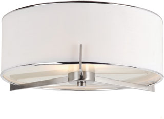 Name:Flushmount In Brushed Nickel Finish, Item id:1310_1053 BN (Medium Image)