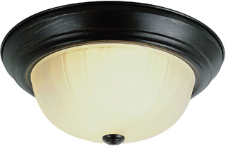 Name:Flushmount In Rubbed Oil Bronze Finish, Item id:1310_13213-1 ROB (Medium Image)