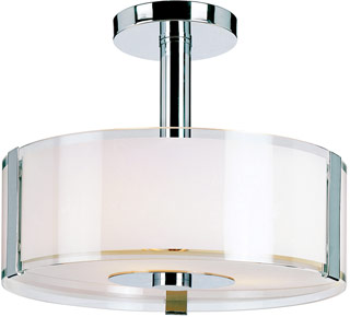 Name:Semi-Flushmount In Polished Chrome Finish, Item id:1310_2090 PC (Medium Image)