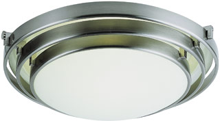 Name:Semi-Flushmount In White Finish, Item id:1310_2482-1 WH (Medium Image)
