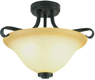 Name:Semi-Flushmount In Antique Brown Rust Finish, Item id:1310_3680 ABR (Medium Image)