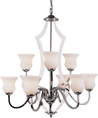 Name:Chandelier In Polished Chrome Finish, Item id:1310_3989 PC (Medium Image)