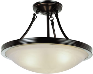 Name:Semi-Flushmount In Rubbed Oil Bronze Finish, Item id:1310_6210 ROB (Medium Image)