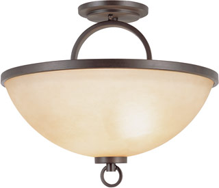Name:Semi Flushmount In Antique Bronze Finish, Item id:1310_70092 (Medium Image)