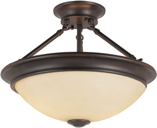 Name:Semi Flush-Mount In Rubbed Oil Bronze Finish, Item id:1310_70164 (Medium Image)