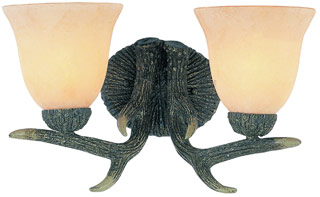 Name:Bathroom Light In Replica Deer Antler Finish, Item id:1310_7082 RDA (Medium Image)