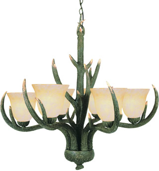 Name:Chandelier In Replica Deer Antler Finish, Item id:1310_7086 RDA (Medium Image)