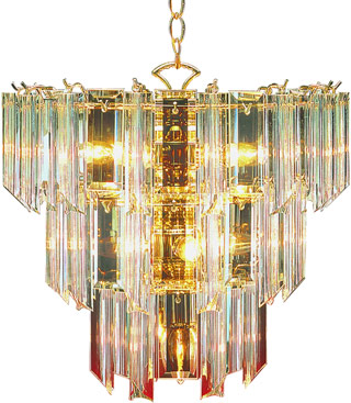Name:Chandelier In Polished Brass Finish, Item id:1310_7163 PB (Medium Image)