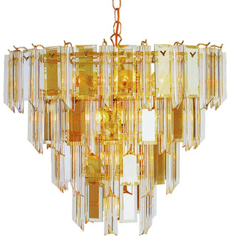 Name:Chandelier In Polished Brass Finish, Item id:1310_7164 PB (Medium Image)