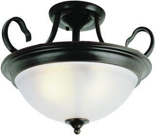 Name:Semi-Flushmount In Rubbed Oil Bronze Finish, Item id:1310_7292 ROB (Medium Image)