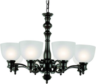 Name:Chandelier In Rubbed Oil Bronze Finish, Item id:1310_7298 ROB (Medium Image)