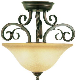 Name:Semi-Flushmount In Antique Brown Rust Finish, Item id:1310_7790 ABR (Medium Image)