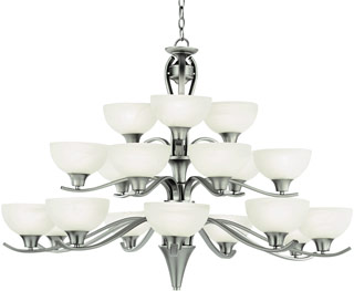 Name:Chandelier In Brushed Nickel Finish, Item id:1310_7938 BN (Medium Image)