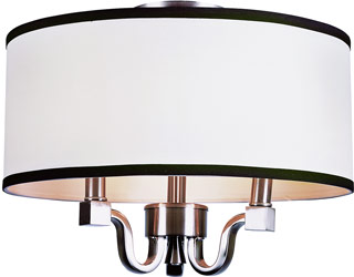 Name:Flushmount In Brushed Nickel Finish, Item id:1310_7970 BN (Medium Image)