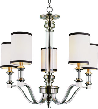 Name:Chandelier In Brushed Nickel Finish, Item id:1310_7975 BN (Medium Image)
