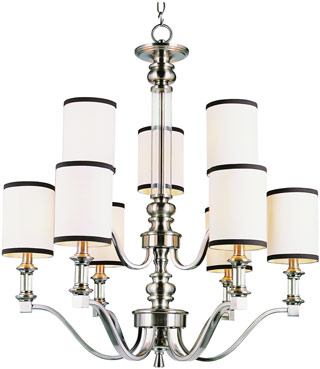 Name:Chandelier In Brushed Nickel Finish, Item id:1310_7979 BN (Medium Image)