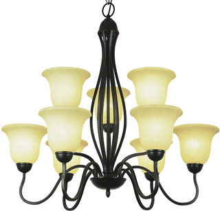 Name:Chandelier In Rubbed Oil Bronze Finish, Item id:1310_8169 ROB (Medium Image)
