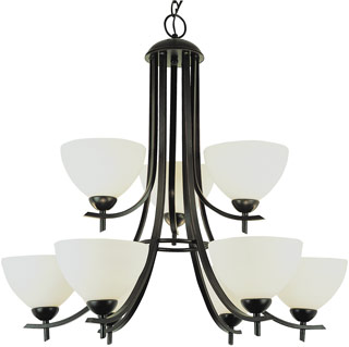 Name:Chandelier In Brushed Nickel Finish, Item id:1310_8179 BN (Medium Image)