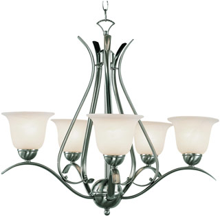 Name:Chandelier In Brushed Nickel Finish, Item id:1310_9285 BN (Medium Image)