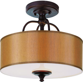 Name:Semi-Flushmount In Rubbed Oil Bronze Finish, Item id:1310_9620 (Medium Image)