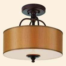 Semi-Flushmount In Rubbed Oil Bronze Finish Thumbnail Image