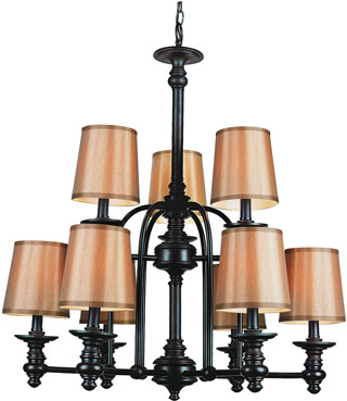 Name:Chandelier In Rubbed Oil Bronze Finish, Item id:1310_9629 (Medium Image)