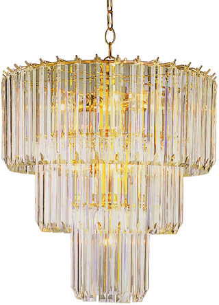 Name:Chandelier In Polished Brass Finish, Item id:1310_9647 PB (Medium Image)