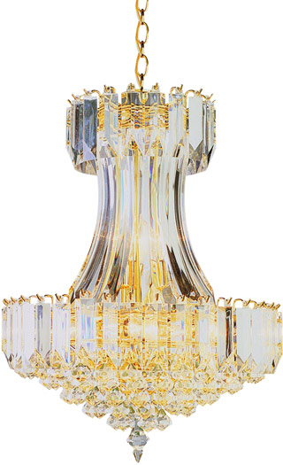 Name:Chandelier In Polished Brass Finish, Item id:1310_9684 PB (Medium Image)