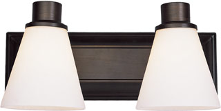 Name:Bathroom Light In Rubbed Oil Bronze Finish, Item id:1310_9692 ROB (Medium Image)