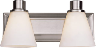 Name:Bathroom Light In Satin Nickel Finish, Item id:1310_9692 SN (Medium Image)