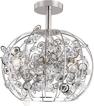 Name:Semi Flushmount In Polished Chrome Finish, Item id:1310_MDN-1010 (Medium Image)