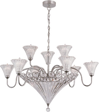 Name:Chandelier In Polished Chrome Finish, Item id:1310_MDN-916 (Medium Image)