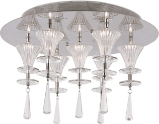 Name:Flushmount In Polished Chrome Finish, Item id:1310_MDN-929 (Medium Image)