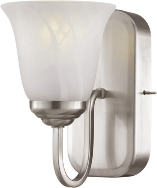 Name:Sconce In Brushed Nickel Finish, Item id:1310_PL-10001 BN (Medium Image)