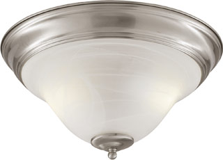 Name:Flushmount In Brushed Nickel Finish, Item id:1310_PL-10002 BN (Medium Image)