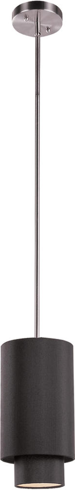 Name:Pendant In Brushed Nickel Finish, Item id:1310_PND-800 BK (Medium Image)
