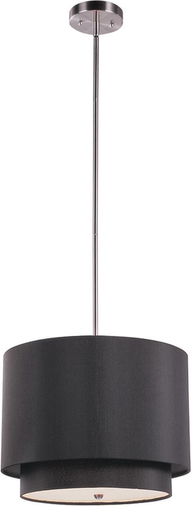 Name:Pendant In Brushed Nickel Finish, Item id:1310_PND-801 BK (Medium Image)