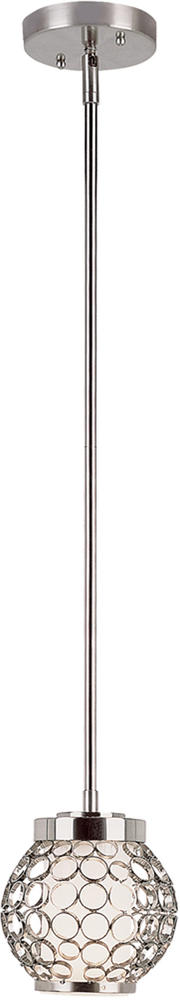 Name:Mini Drop Pendant In Polished Chrome Finish, Item id:1310_PND-830 (Medium Image)