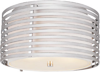 Name:Flushmount In Polished Chrome Finish, Item id:1310_PND-871 (Medium Image)