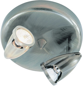 Name:Track Light In Brushed Nickel Finish, Item id:1310_W-461 BN (Medium Image)