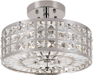 Name:Semi Flush-Mount In Polished Chrome Finish, Item id:1310_PND-916 (Medium Image)