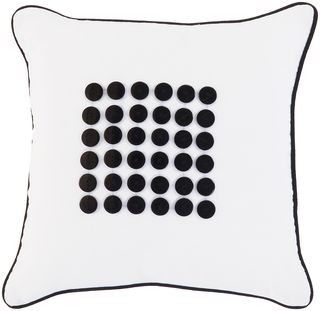 Name:Buttons Throw Pillow White, Item id:15_BT1105-P-1818 (Medium Image)