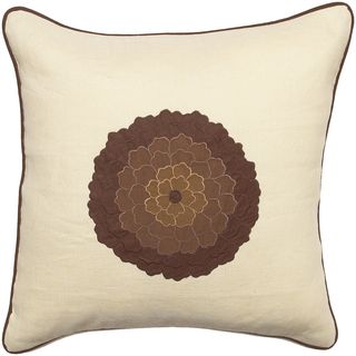 Name:Carnation Throw Pillow Brown, Item id:15_LT5001-P-1818 (Medium Image)