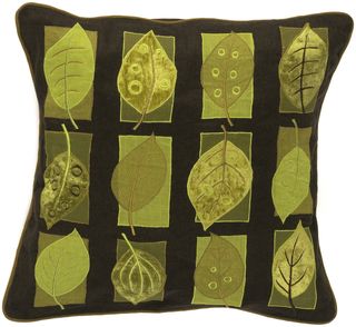 Name:Lime Leaves Throw Pillow, Item id:15_PCAP1003-P-1818 (Medium Image)