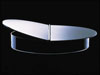 Marcel Chrome Plated Brass Ashtray