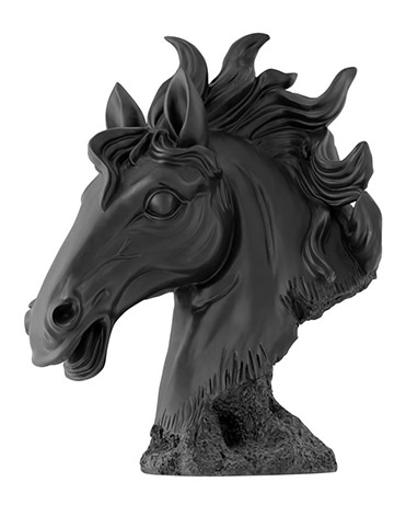Name:Coppola Poly Horse Head, Matte Black, Item id:5910_10013 (Medium Image)